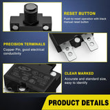 Nilight 5Pcs 10Amp Terminals Circuit Breaker, view 3