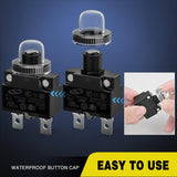 Nilight 5Pcs 20Amp Terminals Circuit Breaker, view 4