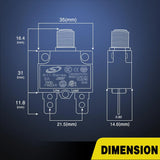 Nilight 5Pcs 5Amp Terminals Circuit Breaker, view 2