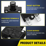 Nilight 5Pcs 5Amp Terminals Circuit Breaker, view 3