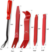 Nilight 5 Pcs Auto Trim Removal Tool Set Red, view 2
