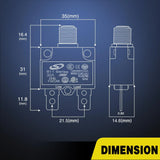 Nilight 5Pcs 5A 10A 15A 20A 30A Terminals Circuit Breaker, view 2
