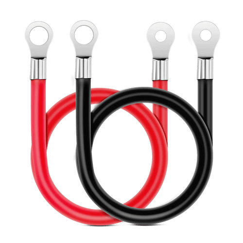 Nilight 6AWG 20Inch Battery Inverter Cables Terminals