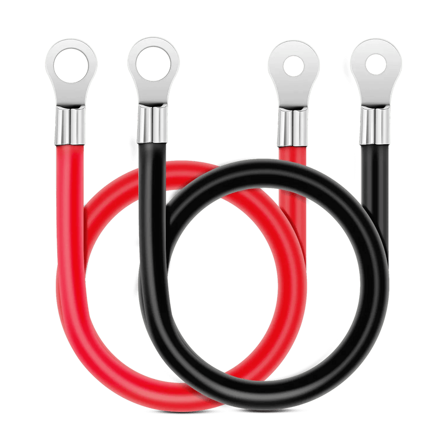 Nilight 6AWG 20Inch Battery Inverter Cables Terminals