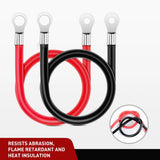 Nilight 6AWG 20Inch Battery Inverter Cables Terminals, view 5