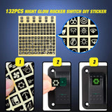 Nilight 6Gang Aluminum 5Pin ON/Off Green Rocker Switch Panel, view 5