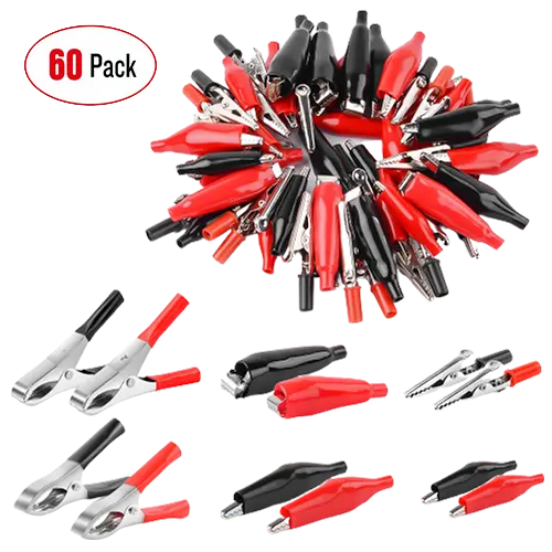 Nilight 60Pcs Metal Alligator Clips