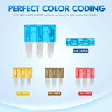 Nilight 60Pcs Micro3 Fuse ATR APT Car Blade Fuses, view 3