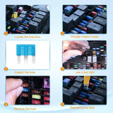 Nilight 60Pcs Micro3 Fuse ATR APT Car Blade Fuses, view 4