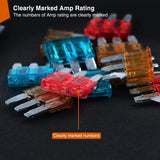 Nilight 60Pcs Micro3 Fuse ATR APT Car Blade Fuses, view 5
