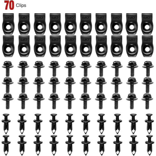 Nilight 70 Pcs Engine Under Cover Splash Shield Guard Body Bolts Bumper Fender Liner Push Retainer Clips for Infiniti G35 G37 FX35 FX45 EX35 Nissan 370Z 350Z