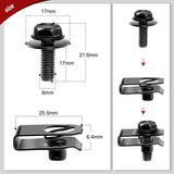 Nilight 70 Pcs Engine Under Cover Splash Shield Guard Body Bolts Bumper Fender Liner Push Retainer Clips for Infiniti G35 G37 FX35 FX45 EX35 Nissan 370Z 350Z, view 2