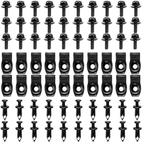 Nilight 70 Pcs Retainer Fastener Rivet Clips For Infiniti G35 G37 FX35 FX45 EX35 Nissan 370Z 350Z