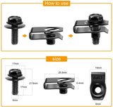 Nilight 70 Pcs Retainer Fastener Rivet Clips For Infiniti G35 G37 FX35 FX45 EX35 Nissan 370Z 350Z, view 3