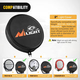 Nilight 9 Inch Round Offroad Driving Pod Light Cover Type A, view 3