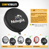 Nilight 9 Inch Round Offroad Driving Pod Light Cover Type B, view 3