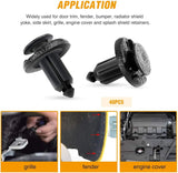 Nilight 40 Pcs Head 20mm Hole 8mm Bumper & Radiator Support Clip, view 3