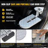 Nilight Car Door Step for Roof Access Universal Car Step Hook for Roof SUV Trucks Folding Aluminum Alloy Vehicle Door Latch Step Pedal With Glass Breaker Safety Hammer, Max Load 400lbs, 2 Pack Gray, view 3
