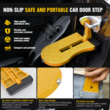 Nilight Car Door Step for Roof Access Universal Car Step Hook for Roof SUV Trucks Folding Aluminum Alloy Vehicle Door Latch Step Pedal With Glass Breaker Safety Hammer, Max Load 400lbs, 2 Pack Yellow, view 3