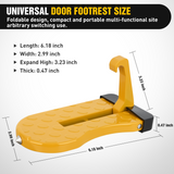 Nilight Car Door Step for Roof Access Universal Car Step Hook for Roof SUV Trucks Folding Aluminum Alloy Vehicle Door Latch Step Pedal With Glass Breaker Safety Hammer, Max Load 400lbs, 2 Pack Yellow, view 6