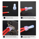 Nilight 300Pcs Nylon Closed End Crimp Terminal, view 4