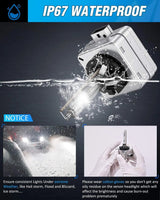Nilight D1S 35W 6000K Diamond White Xenon HID Headlight Bulbs, view 2
