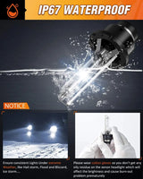 Nilight D2S 35W 6000K Diamond White HID Headlight Bulbs, view 6