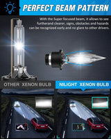 Nilight D4S 35W 6000K Diamond White Xenon HID Headlight Bulbs, view 6
