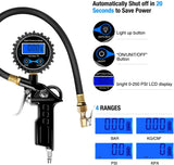 Nilight Digital Tire Pressure Gauge Medium 250 PSI Air Chuck and Compressor Accessories Heavy Duty with Rubber Hose and Quick Connect Coupler for 0.1 Display Resolution, view 3