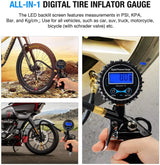 Nilight Digital Tire Pressure Gauge Medium 250 PSI Air Chuck and Compressor Accessories Heavy Duty with Rubber Hose and Quick Connect Coupler for 0.1 Display Resolution, view 5