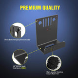Nilight Door Hangers Wall Mount Storage Bracket Holder Fit for All Wrangler CJ YJ TJ LJ JK JKU and JT Gladiator, view 3