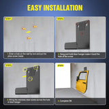 Nilight Door Hangers Wall Mount Storage Bracket Holder Fit for All Wrangler CJ YJ TJ LJ JK JKU and JT Gladiator, view 5