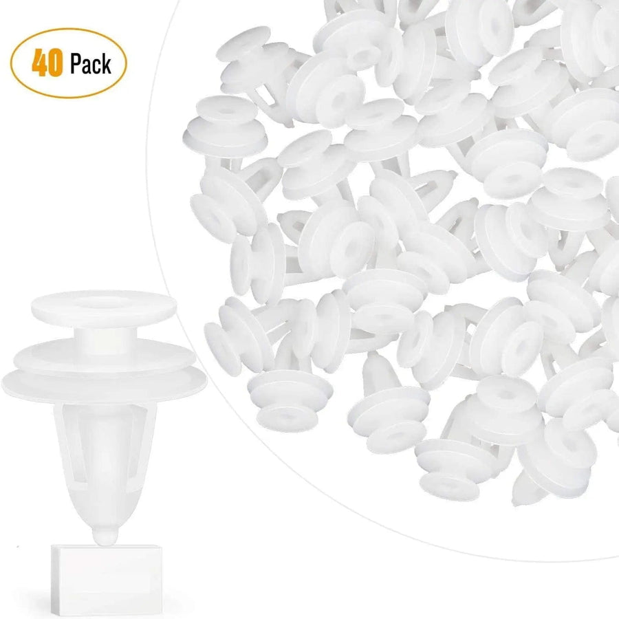 Nilight 40 Pcs Head 17.5mm Hole 9mm Car Push Retainer Clips Kits For Chrysler 6504014