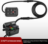 Nilight 8PIN Extension Cable Cord for 6 Gang Switch Controller, view 5