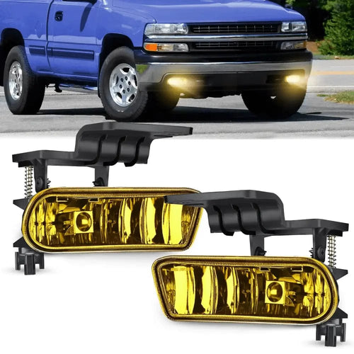 Nilight 1999 2000 2001 2002 Chevy Silverado 1500 2500 2001 2002 Chevy Silverado 3500 2000 2001 2002 2003 2004 2005 2006 Chevy Suburban Tahoe Amber Fog Light Assembly