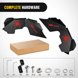 Nilight Front Inner Fender Liners For 2007 2008 2009 2010 2011 2012 2013 2014 2015 2016 2017 2018 Wrangler JK & JKU Unlimited, view 3