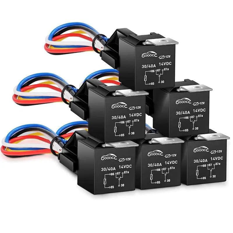 Nilight 6Pack Automotive Relay Harness Set
