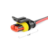 Nilight 5Pack 2-Pin Way 16AWG Wire 1.5mm Series Terminal Connector, view 2