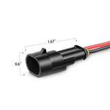 Nilight 5Pack 2-Pin Way 16AWG Wire 1.5mm Series Terminal Connector, view 3