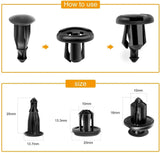 Nilight 100 Pcs Hole 7mm 8mm 10mm Car Push Retainer Clips Kits For GM 21030249 Ford N807389S, view 2