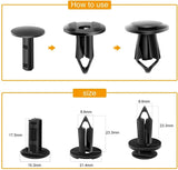 Nilight 100 Pcs Hole 7mm 8mm 10mm Car Push Retainer Clips Kits For GM 21030249 Ford N807389S, view 5