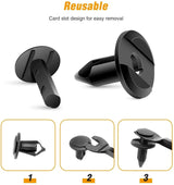 Nilight 100 Pcs Hole 8mm Car Push Retainer Clips Kits For GM 21030249 Ford N807389S, view 4
