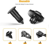 Nilight 100 Pcs Hole 8mm Car Push Retainer Clips Kits For OEM Replacement 01553-09321, view 5