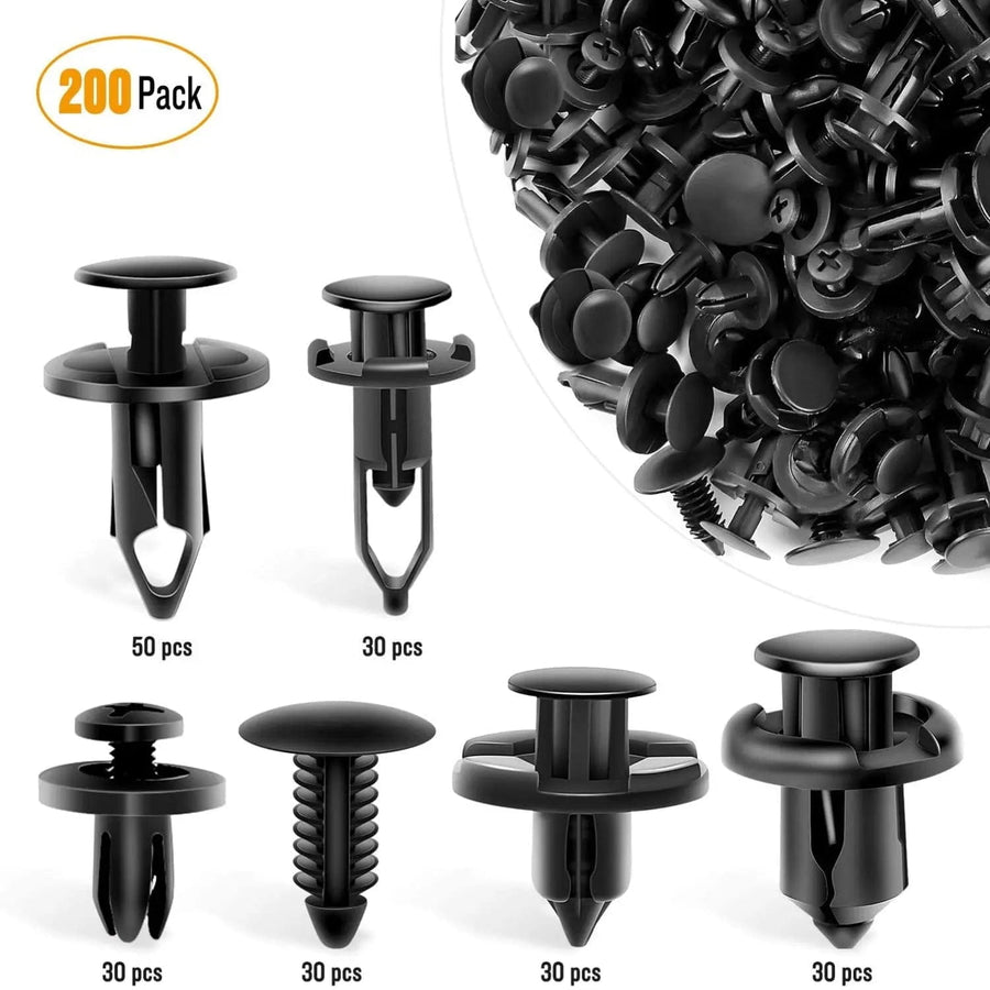 Nilight 200 Pcs Car Push Retainer Clips Kits For GM Ford Chrysler