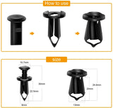 Nilight GRC-70 35PCS Engine Under Cover Splash Shield Guard Body Bolts Bumper Fender Liner Push Retainer Fastener Rivet Clips, view 3