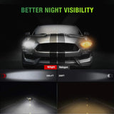Nilight H11/H8/H9 LED Headlight Bulbs, 500% Brighter H11 LED Headlights Conversion Kit 6000K Cool White IP67, Pack of 2, view 5