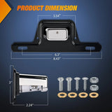 Nilight LED License Plate Light Chrome Housing, view 2