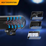 Nilight Led Light Bar 72W 12Inch LED Light Bar Spot Flood Combo 5040lm LED Fog Lights Pods Off Road Light Driving Working Light for Truck Golf Cart SUV ATV UTV Boat, view 4