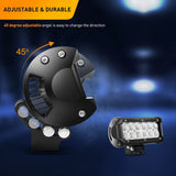 Nilight LED Light Pods 2PCS 36W 6.5Inch LED Light Bar Flood 2520lm LED Fog Lights Off Road Light Driving Working Light for Truck Golf Cart SUV ATV UTV Boat (0607F-B), view 2