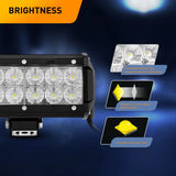 Nilight LED Light Pods 2PCS 36W 6.5Inch LED Light Bar Flood 2520lm LED Fog Lights Off Road Light Driving Working Light for Truck Golf Cart SUV ATV UTV Boat (0607F-B), view 3